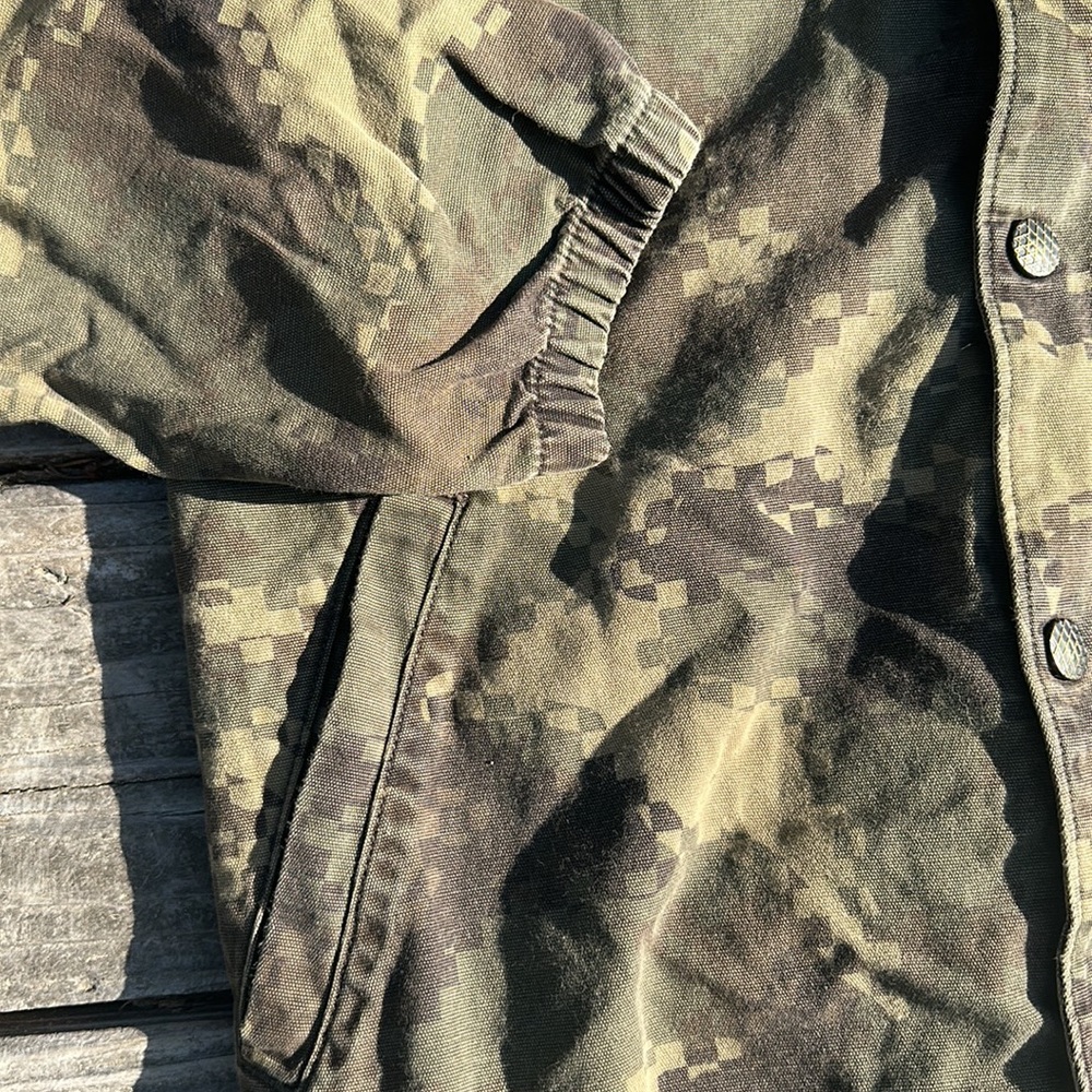 Vans Digital Pixel Camo Pattern Snap Button Jacke… - image 4